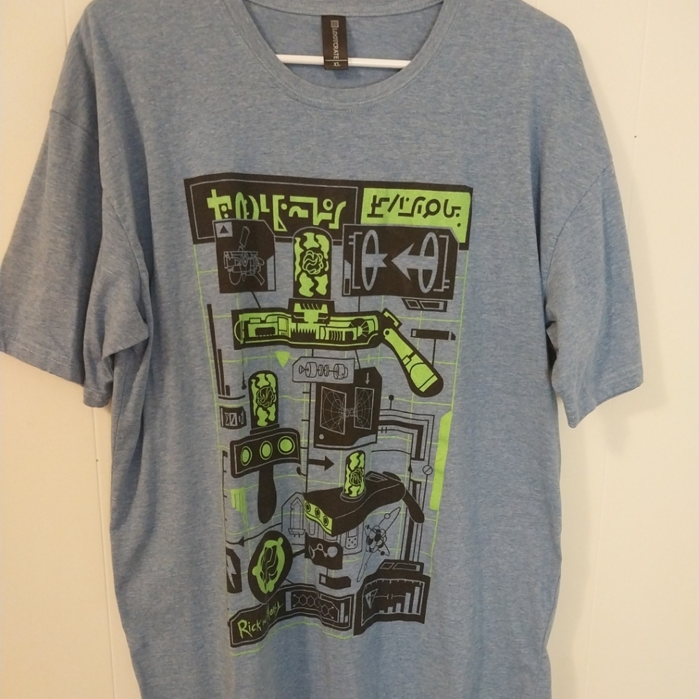 Lootcrate Blue Rick And Morty T-Shirt